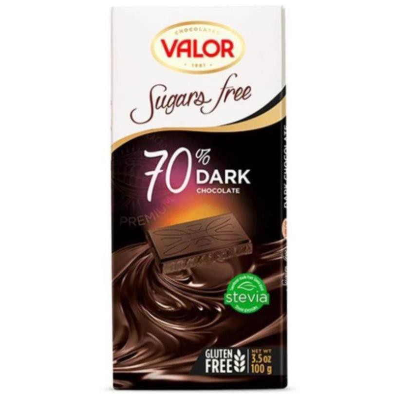 tuan02 SÔCÔLA VALOR ĐẮNG 70% CACAO KHÔNG ĐƯỜNG 100G – MÃ: SCL0882 tuan02