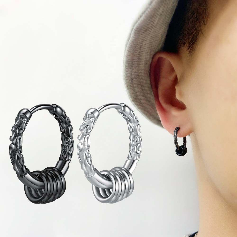 FORBETTER Bông Tai Mạ BạC Unisex KiểU DáNg HìNh HọC ĐộC ĐáO