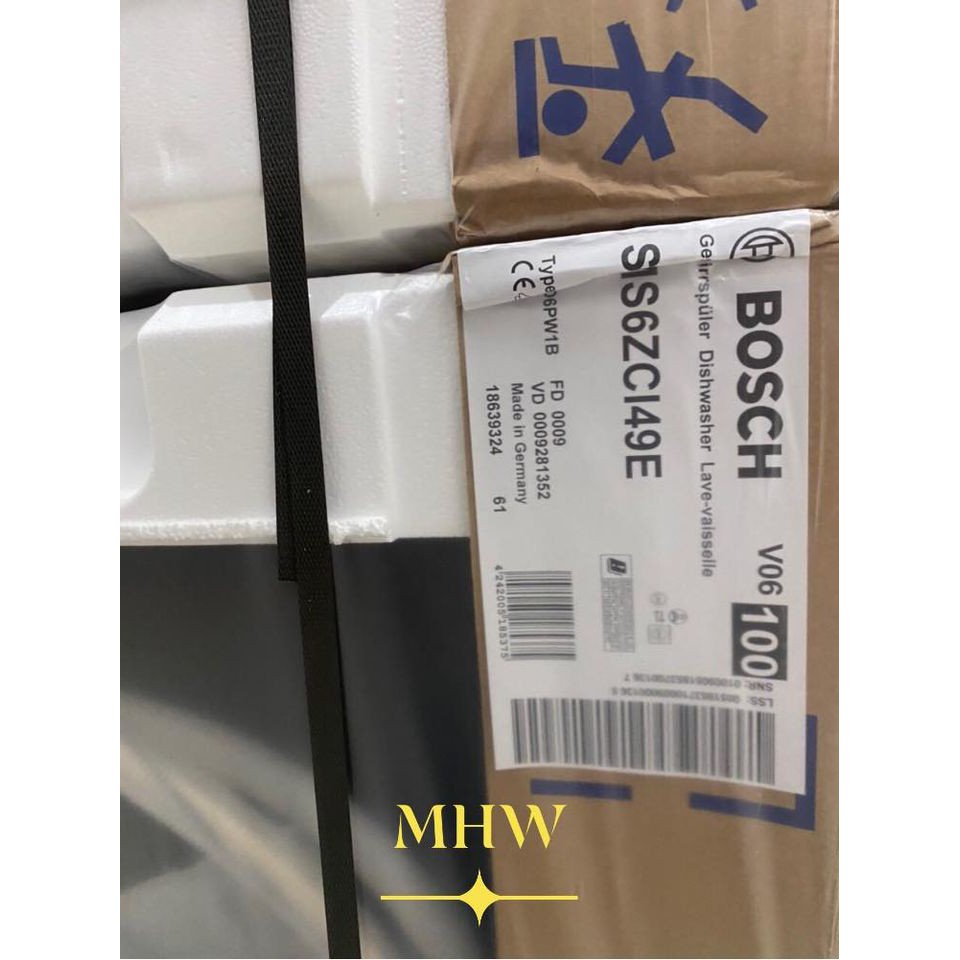 Máy rửa bát độc lập thế hệ mới BOSCH SMS6ZCI49E seri 6, điều khiển bằng giọng nói