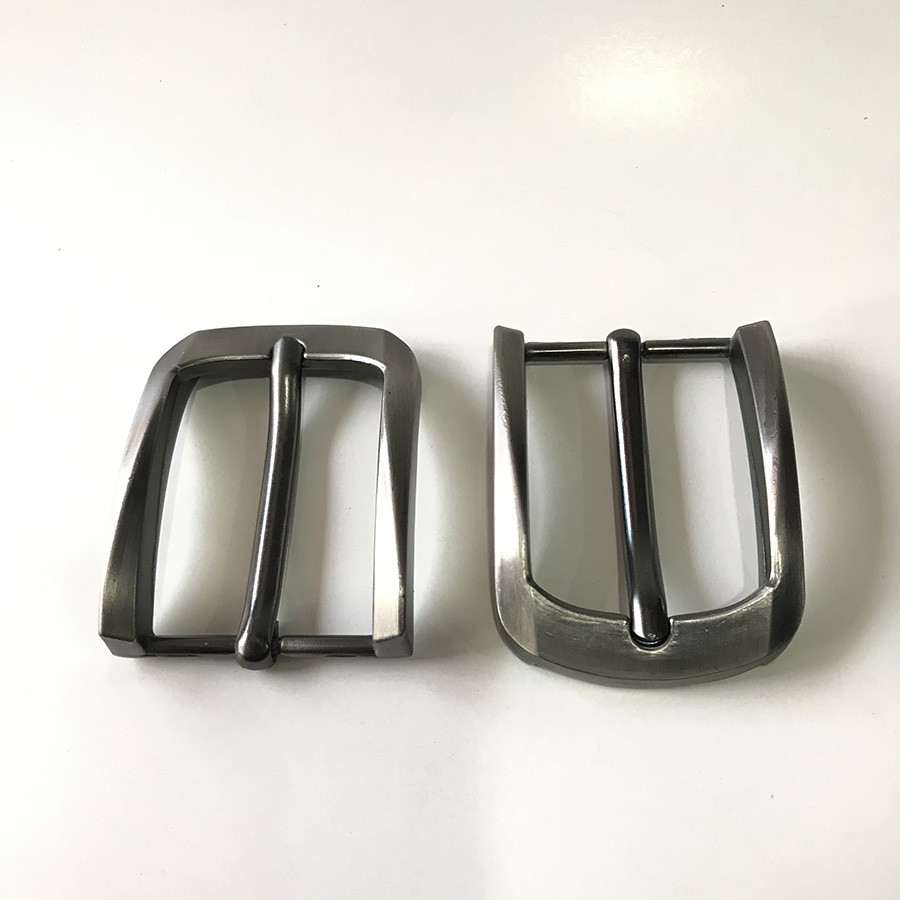 Đầu khóa thắt lưng, mặt thắt lưng nam kiểu khóa kim 3.5cm màu chì