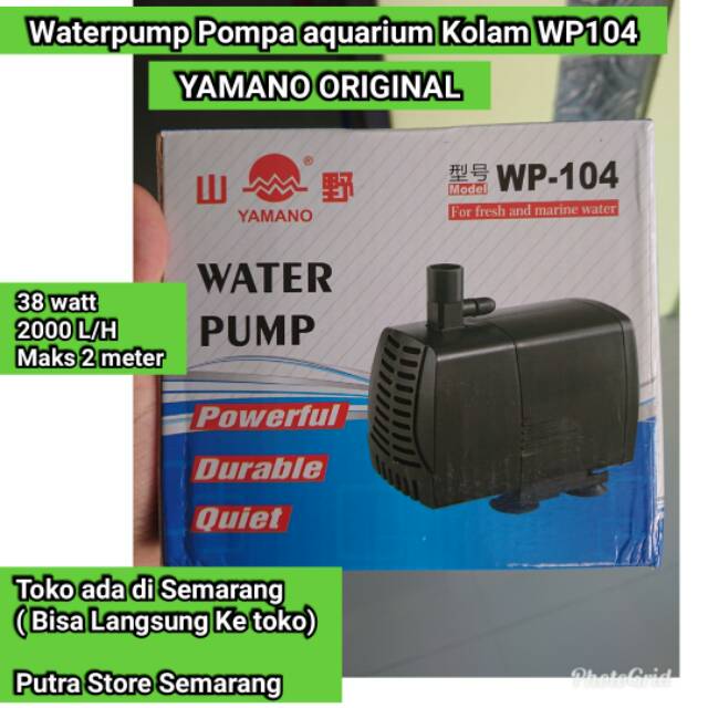 Máy Bơm Nước Bể Cá Yamano Wp 104 38 Watt 2000 L / H