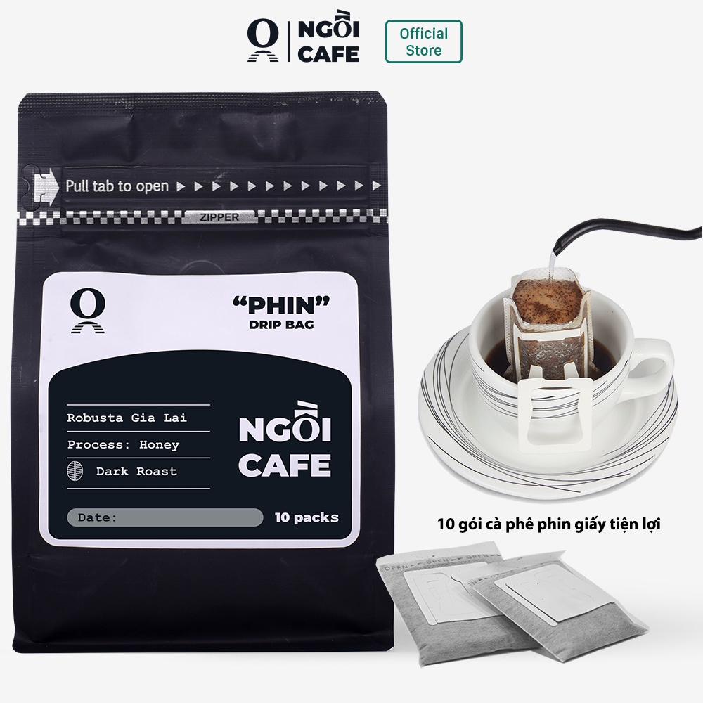 [Mã GROXUAN1 giảm 8% đơn 150K] Cà phê phin giấy tiện lợi Ngồi Cafe túi 10 gói (1 gói có 20g cà phê) | BigBuy360 - bigbuy360.vn