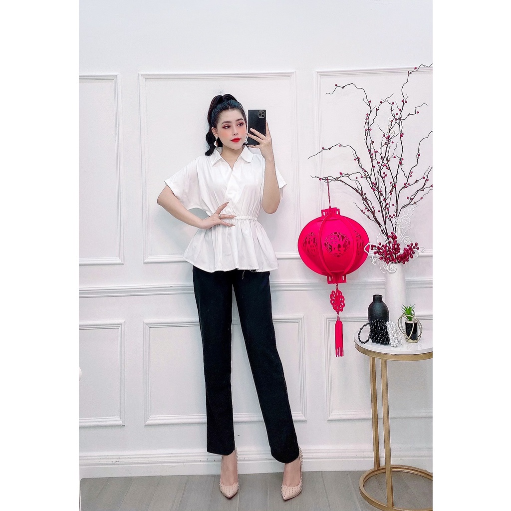 [HCM] Set nữ quần tây, set áo kiểu nữ quần tây HCM nhiều màu đủ size S M l SKUS-16