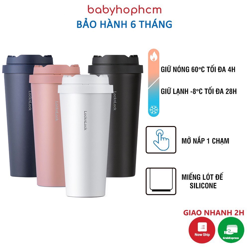 [ LOCK&amp;LOCK ] 🧡🧡Ly Giữ Nhiệt Lock&amp;Lock Khắc Tên🧡🧡 550ml Energetic One-Touch Tumbler LHC3249 LOCKNLOCKHOME