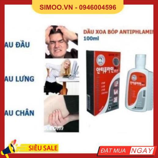 GÍA SỈ 1 THÙNG (50 LỌ) DẦU NÓNG HÀN QUỐC ANTIPHLAMINE