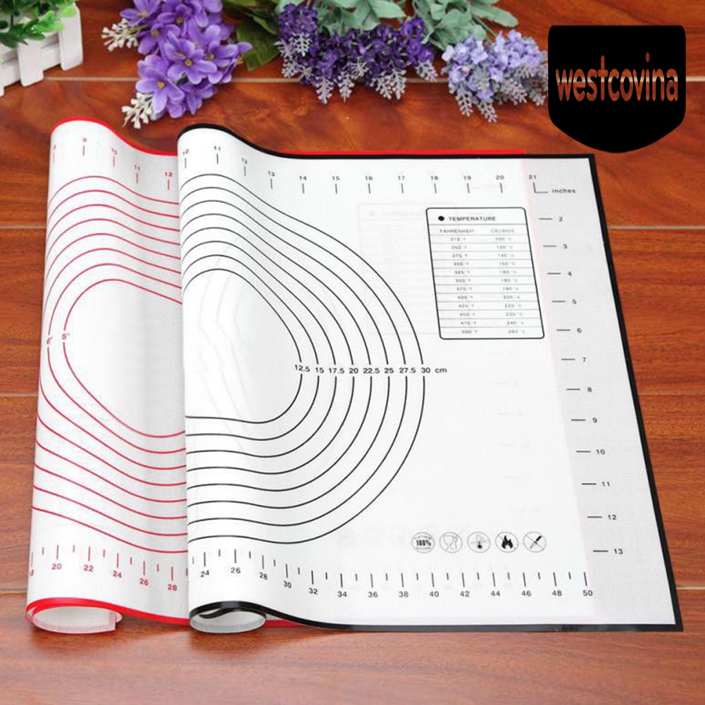 [Hot]☀ Thảm Nhào Bột Làm Bánh Bằng Silicone Chống Dính