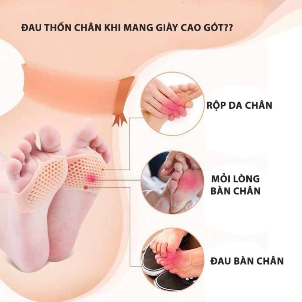 Lót giày silicon êm bàn chân trước, cao su tổ ong mềm và thoáng khí - lót giày giá sỉ