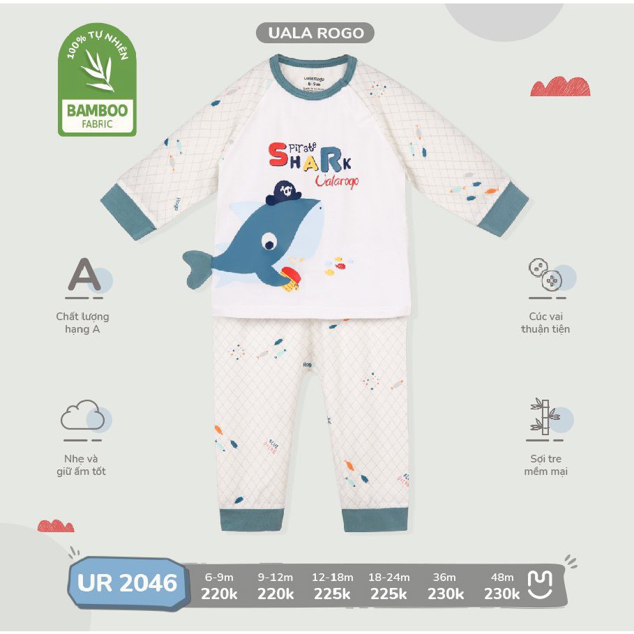 Uala Bộ cài vai sợi tre UR2046