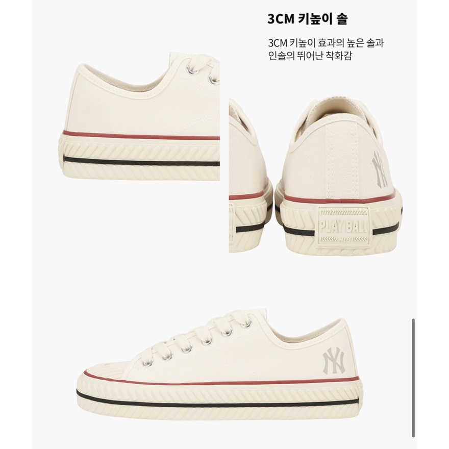 Giày MLB playball origin trắng Ny