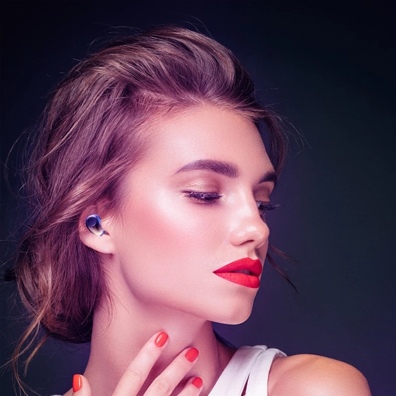 Bộ Tai Nghe Nhét Tai Không Dây C1 Bluetooth 5.0 Chất Lượng Cao Kèm Phụ Kiện