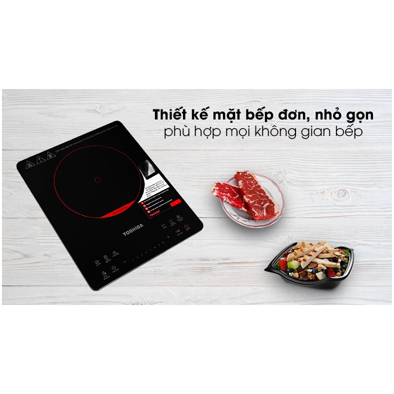 Bếp điện từ Toshiba IC-20S1PV cao cấp - Hàng chính hãng - Tặng kèm nồi cao cấp