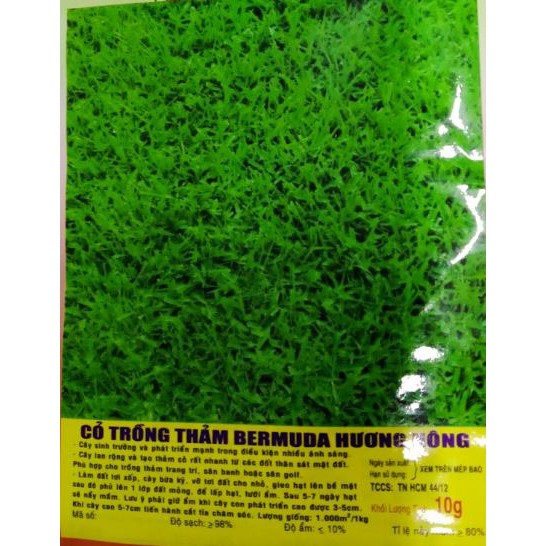 HẠT CỎ TRỒNG THẢM BERMUDA - GÓI 10 GRAM