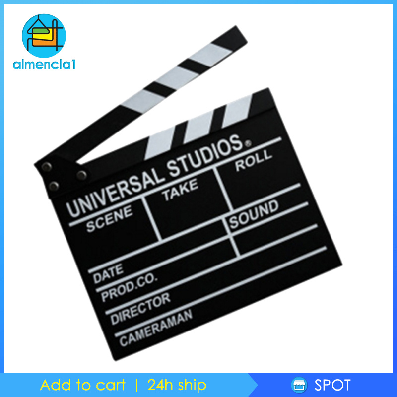 [ALMENCLA1]Wooden Movie Film Clap Board Filmmaking Clapper Board Home Party Ornaments