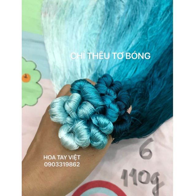 Set chỉ tơ bóng làng nghề số 6 ( 120gam)