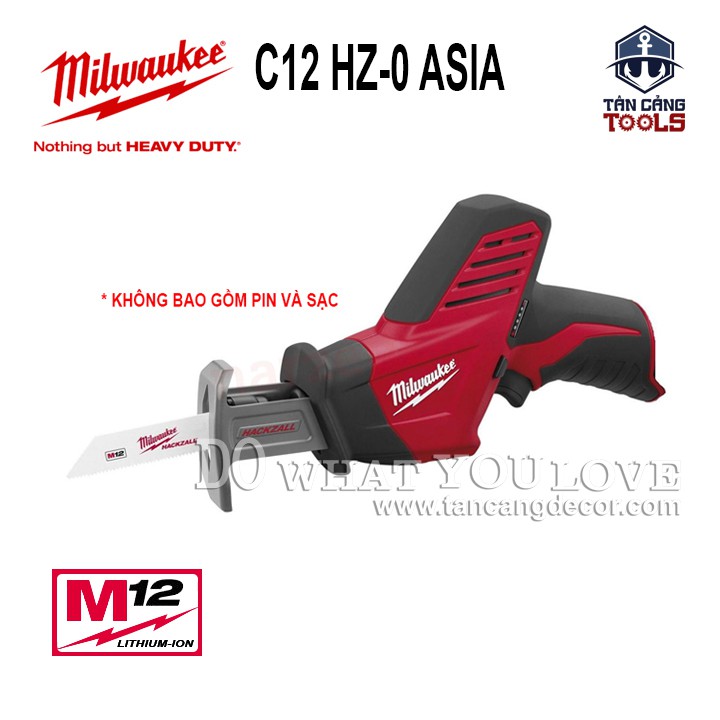 Máy Cưa Kiếm Dùng Pin Milwaukee C12 HZ-0 ASIA ( Thân Máy )