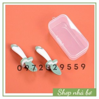 Set thìa dĩa Silicon tập ăn dặm cho bé