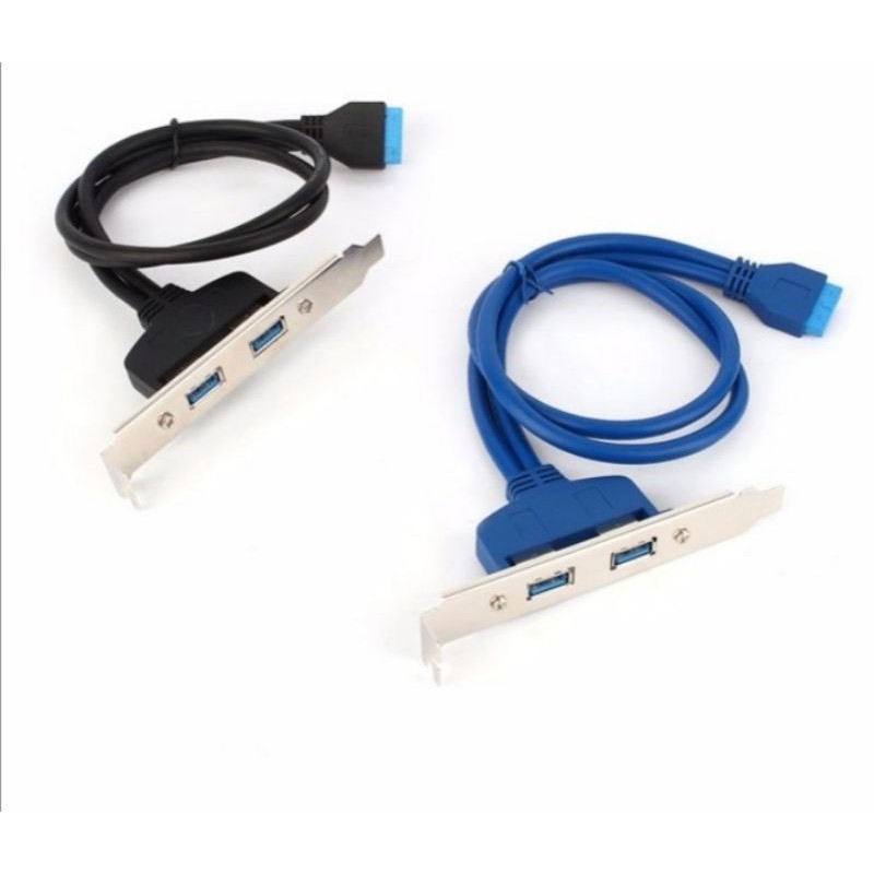 Cáp USB 3.0 ra 2 cổng dài 50cm 20 Pin cắm trong main