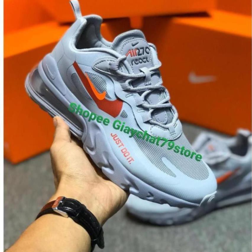 [Sale 3/3]GIÀY NIKE AIR MAX 270 REACT JUST DO IT CT2203-002 Men - Women [Full Box - Auth - Chính Hãng] -Ta1