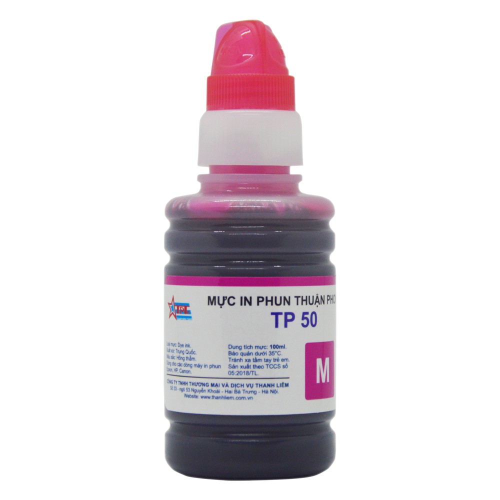 Mực in phun Thuận Phong TP50 (100ml) dùng cho máy in phun Epson, HP, Canon