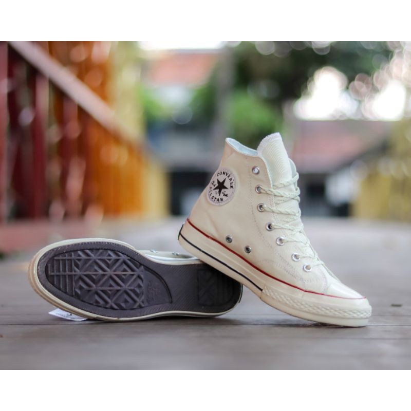 Giày Thể Thao Converse 70 's Chuck Taylor Cổ Cao Thời Trang Cho Nam Off White