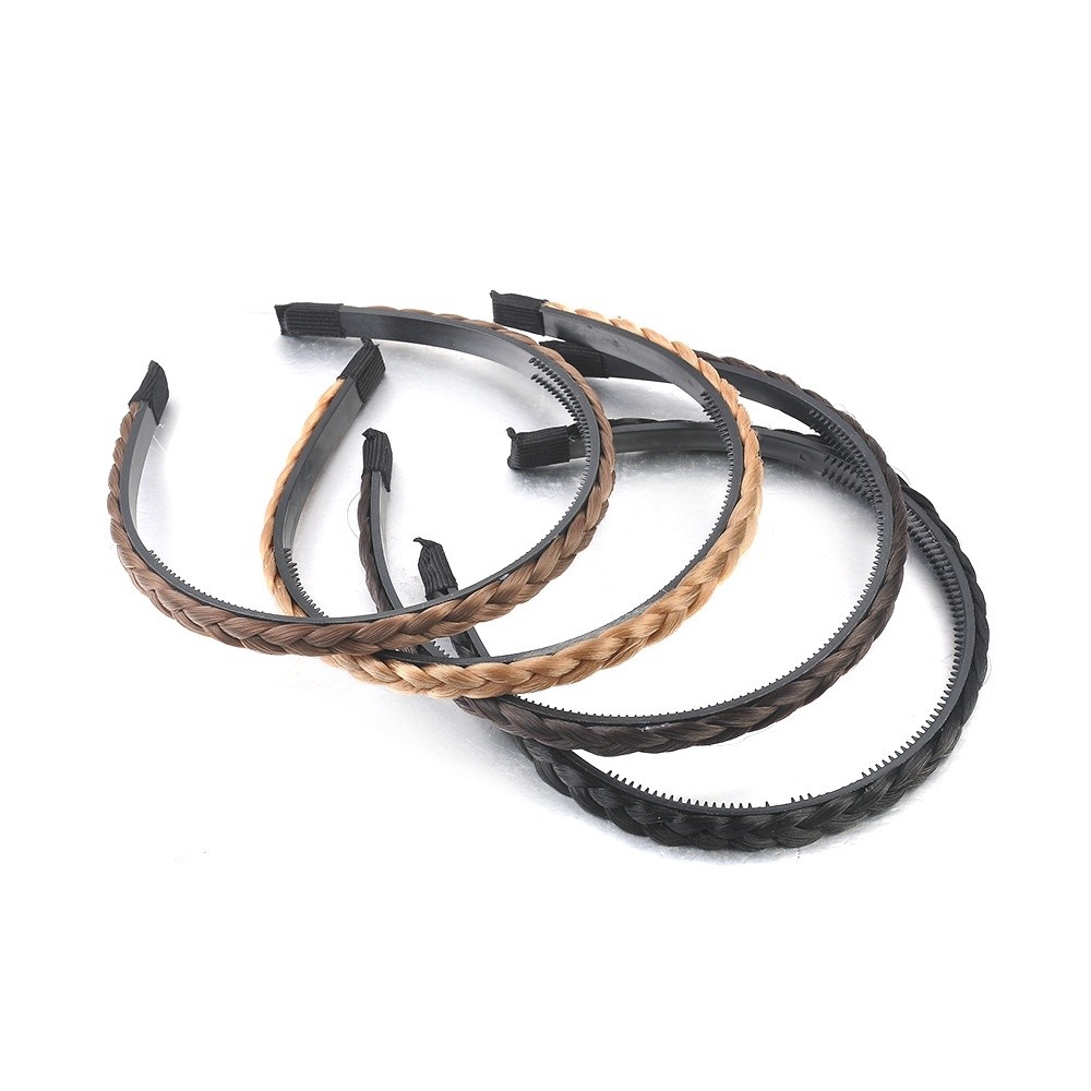 Băng đô kiểu tóc bện nhiều màu sắc đầy cá tính