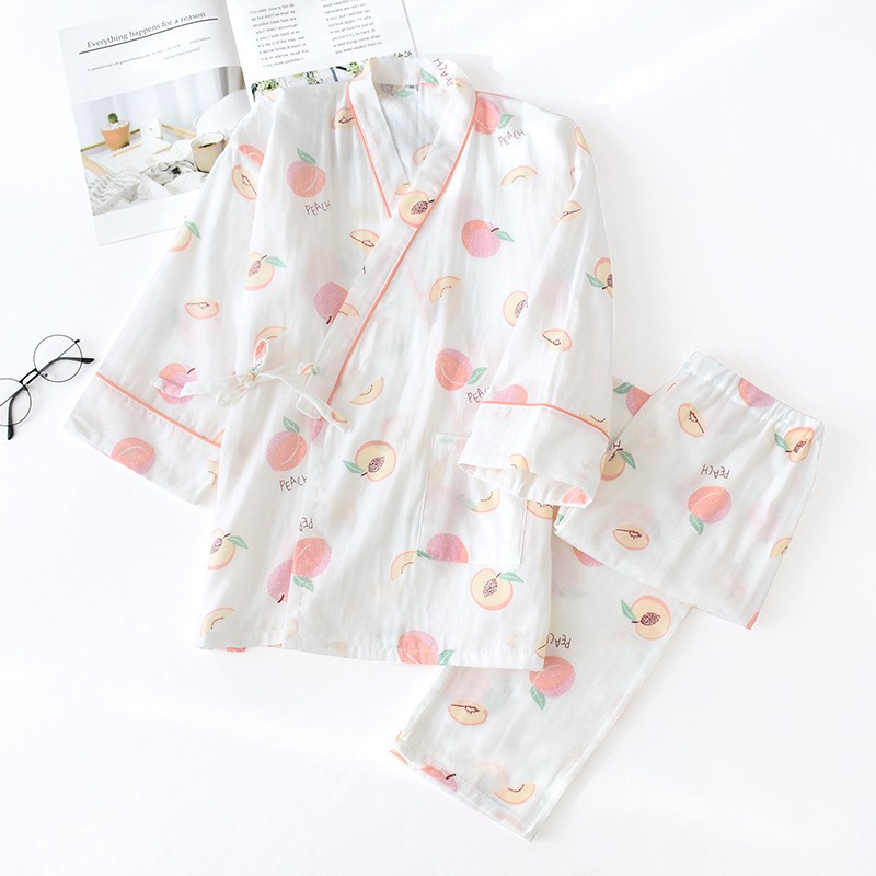 [ Mã FAMANU93 giảm 10% đơn 0đ ] Yukata Vải Xô Nhật 🌵 Bộ Sau Sinh Kimono Hè Thoáng Mát 🌵 Rừng Sương Mù IVY238