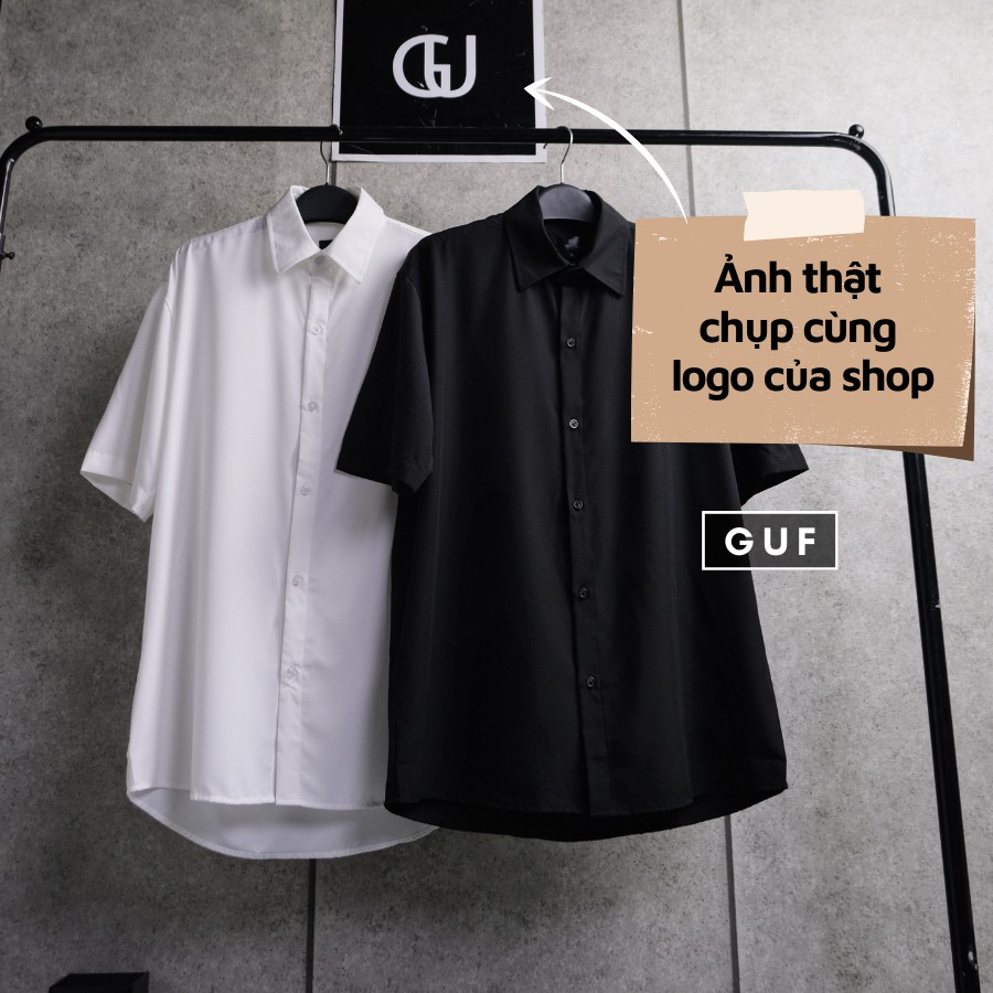 Áo Sơ Mi Tay Lỡ Dáng Rộng Hàn Quốc, Vải Kate Mềm Mịn Thích Hợp Cho Đi Học, Đi Làm, Đi Chơi GUF | BigBuy360 - bigbuy360.vn