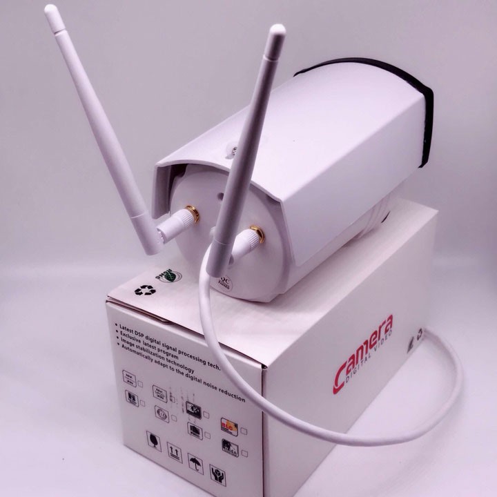 Camera Yoosee ngoài trời chống nước 2 râu, có mic thu âm