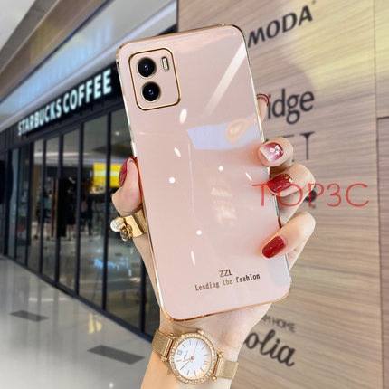 Ốp lưng vivo y16 Ốp Điện Thoại Viền Thẳng Thời Trang Cho Vivo Y16 Y02S Y35 V25 Y21 Y33S Y15S Y01 Y15A Y20 Y20S Y21S Y33T T1X Y12S ZB