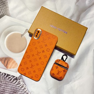 Ốp lưng iphone - ốp iphone lv hồng + cam 2 màu full box