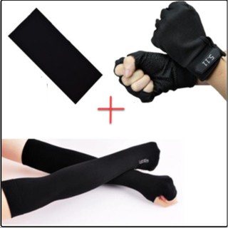 Combo chống nắng: 511 cụt, khăn đa năng mẫu bất kỳ, găng chống nắng