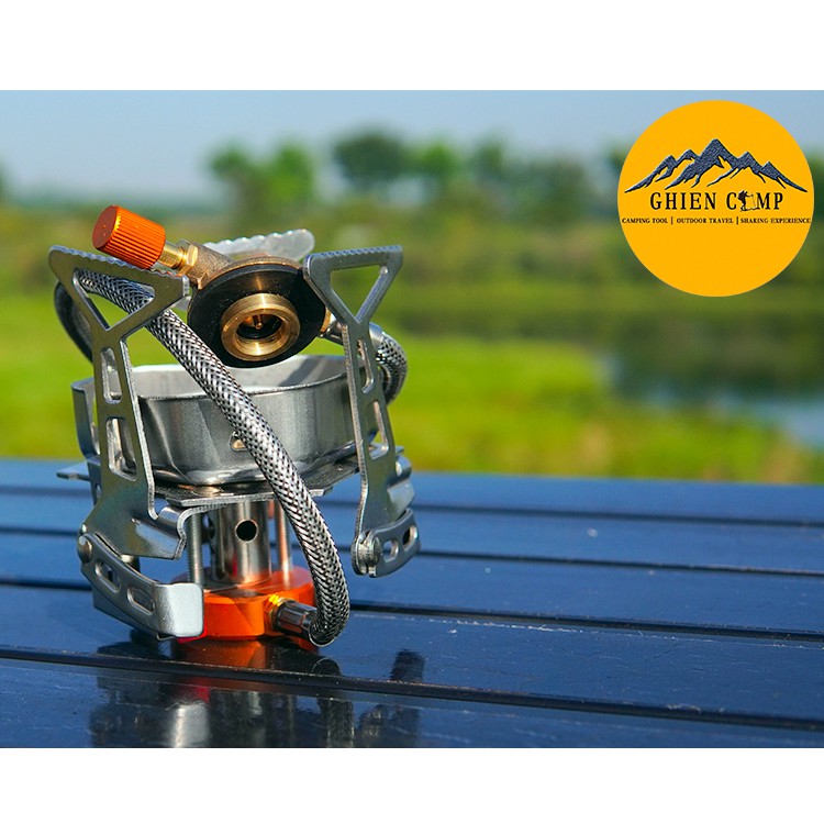 Bếp Gas Cắm Trại Mini Searock-BG02 Inox Chống Gỉ Loại Tốt Kèm Đầu Chuyển | BigBuy360 - bigbuy360.vn