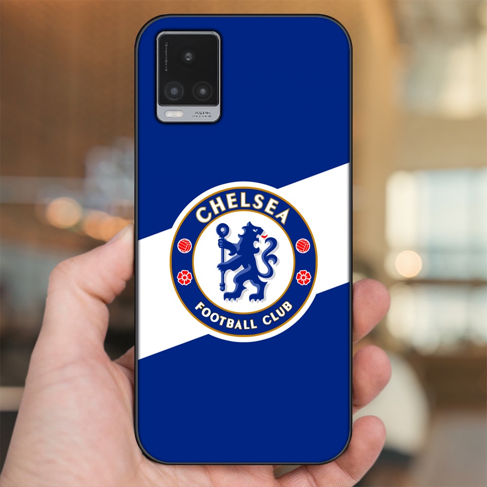 Ốp lưng Vivo V20 viền đen in hình Chelsea FC