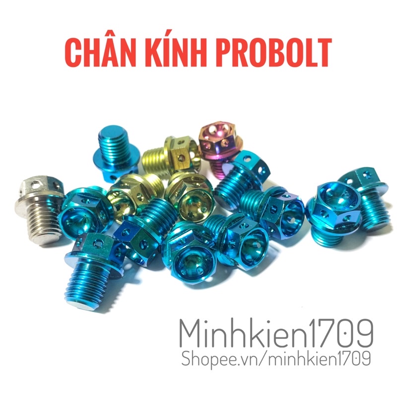 (GR5 XỊN) Ốc chân kính titan đầu probolt vương miện