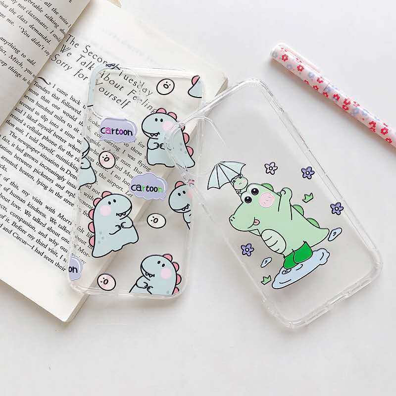 Ốp điện thoại mềm họa tiết khủng long chống sốc cho iPhone 6 6s 7 8 Plus 11 Pro Max X XS Max XR 5 5S SE 2020 | BigBuy360 - bigbuy360.vn
