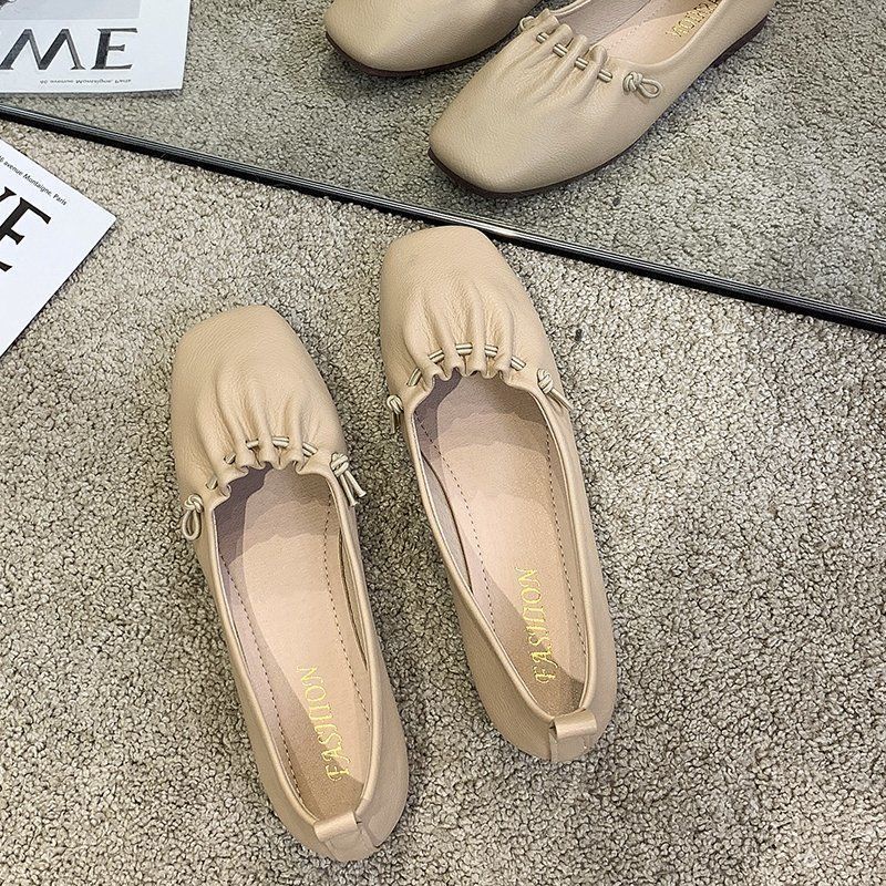 Giày Búp Bê Mũi Vuông Đế Mềm Thoải Mái Size 35-43 41 Thời Trang Mùa Thu Cho Nữ
