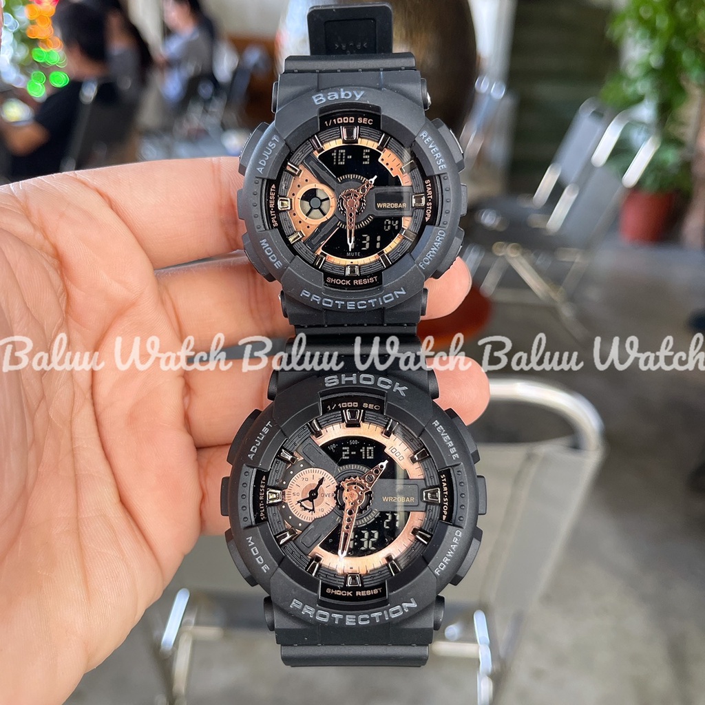 Đồng hồ thể thao nam nữ SHOCKBABY GA110 VIỀN ĐỒNG kun shop