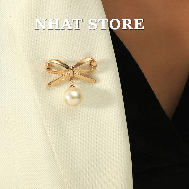 Ghim áo vest nữ, cài áo Basic Nhat Store