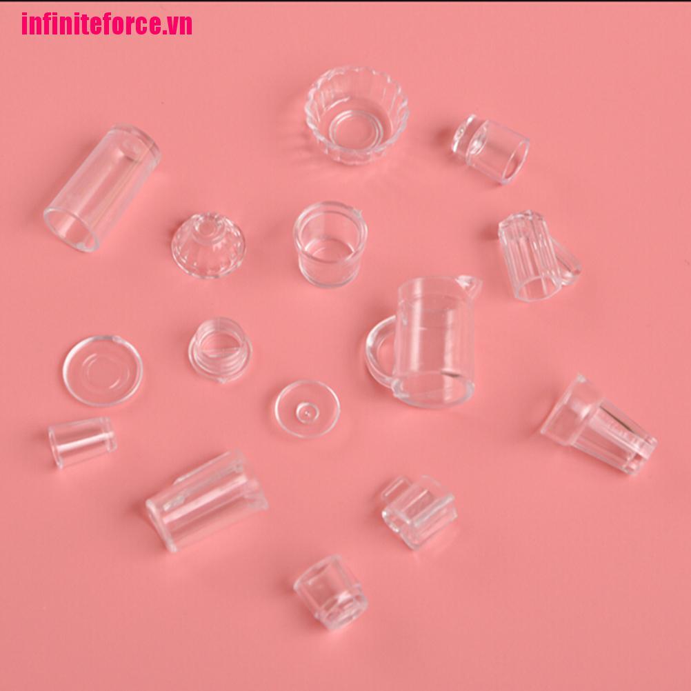 Bộ 15 cốc mini trong suốt đa dụng để trang trí