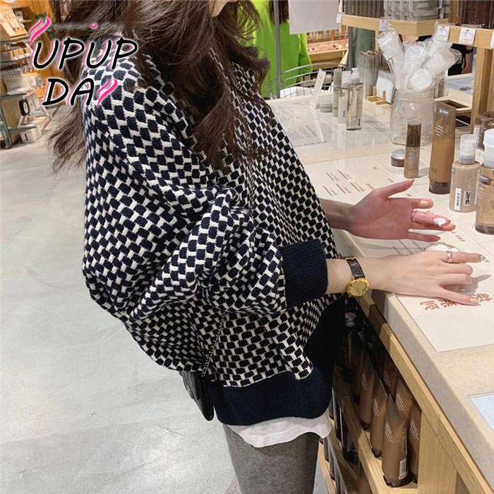 Áo Sweater Dệt Kim Mềm Cao Cấp Dáng Rộng Phong Cách Hàn Quốc Thời Trang Thu Đông Dành Cho Nữ