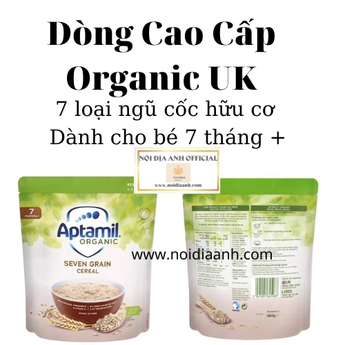Bột ăn dặm Aptamil Anh ngũ cốc 7 loại - Dành cho trẻ từ 7 tháng +