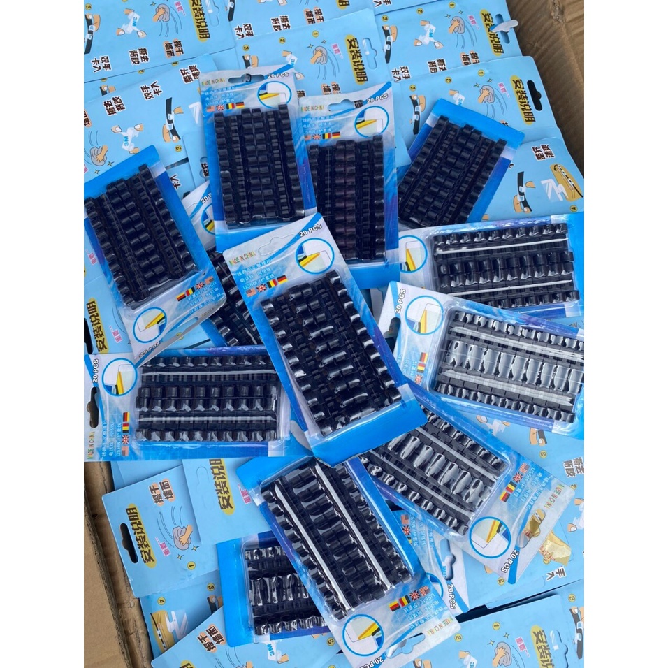 Bộ 20 Nẹp Dán Tường Cố Định Dây Điện Chống Rối - Kẹp Giữ Dây Cáp Sạc  88068 Tổng Kho Sỉ Gia Dụng