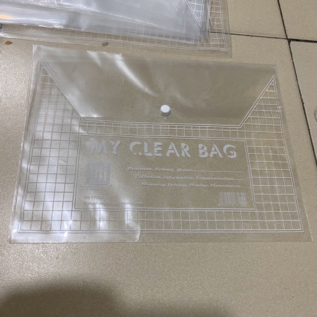 Túi my clear, cặp đựng tài liệu, bìa nút, túi cúc bấm