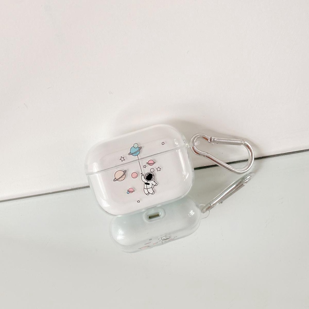 New astronaut capa For AirPods 2/1 Pro Case ins Cute Pendant keyring headphone cases For Air pods 3 Pro silicone Earphone Cover