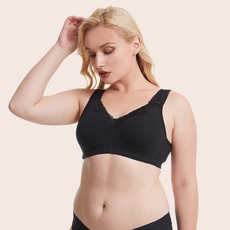 Brroa Áo lót Không Gọng Không Đường May Che Phủ Toàn Diện Cho Nữ