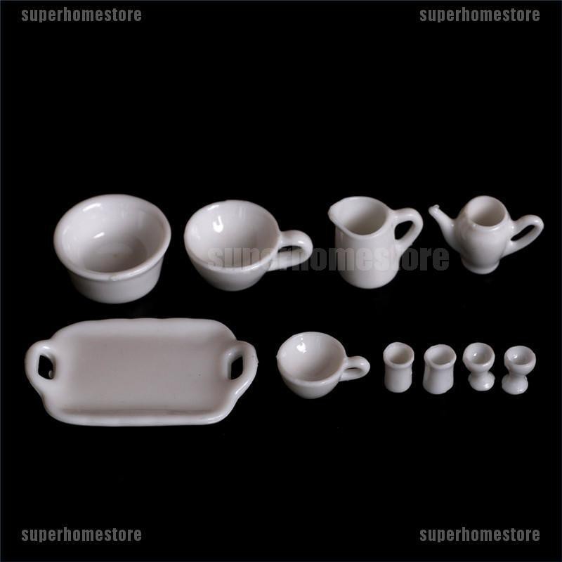 Set 10 Bộ Ấm Tách Uống Trà Trang Trí Nhà Búp Bê