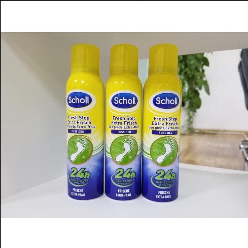 Xịt khử mùi hôi chân Scholl Fresh Step Extra Frisch Deo pieds Extra-fairs 24h