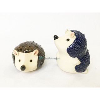 Nhím gốm tráng men - Tượng gốm trang trí decor