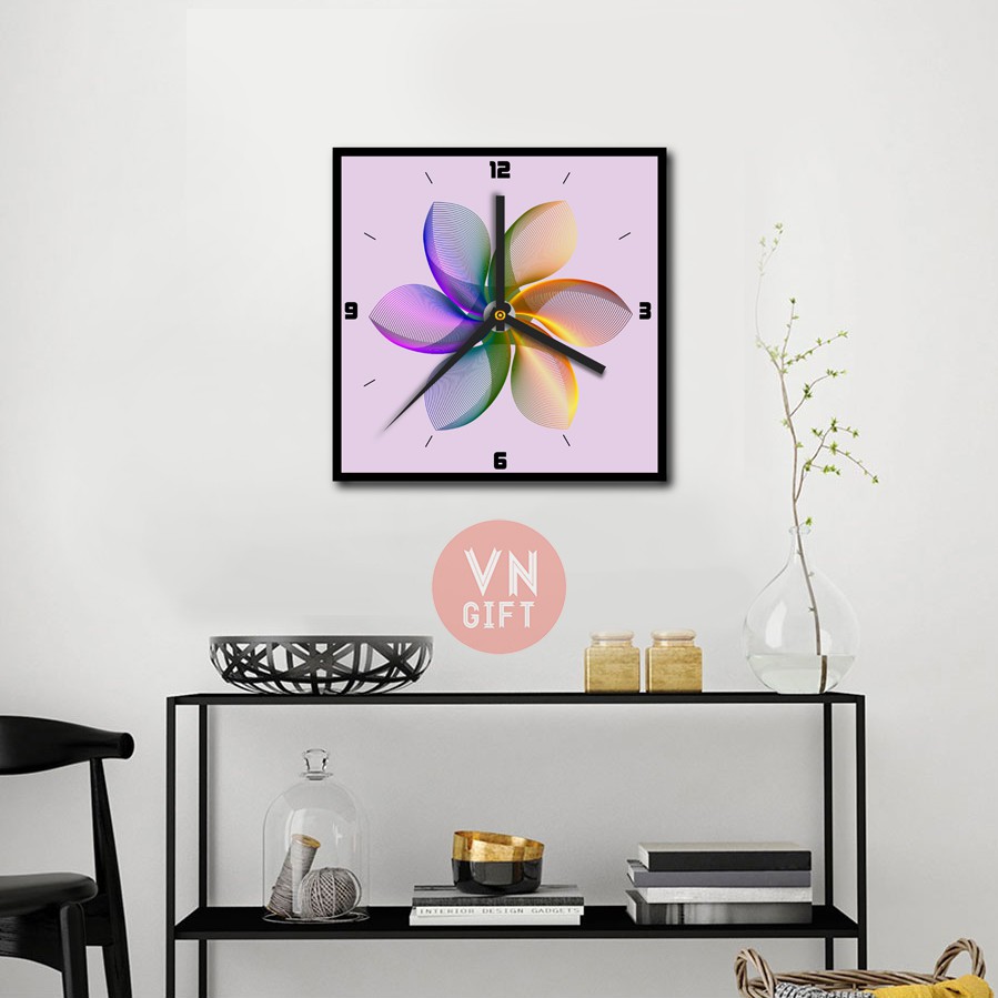 Đồng Hồ In Hình Hoa Siêu Đẹp I DH6