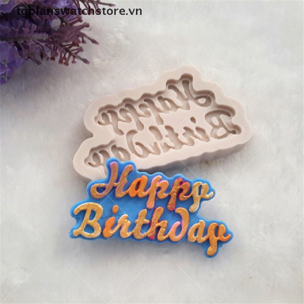 Khuôn Làm Trang Sức Hình Chữ Happy Birthday Đẹp Mắt Tiện Dụng